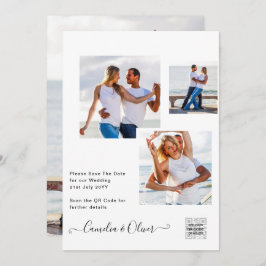Modernes FOTO für Hochzeitsfeiern - QR Einladung