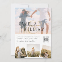 Modernes FOTO für Hochzeitsfeiern - QR