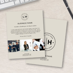 Modernes Foto für kundenspezifische Logos Corporat Flyer