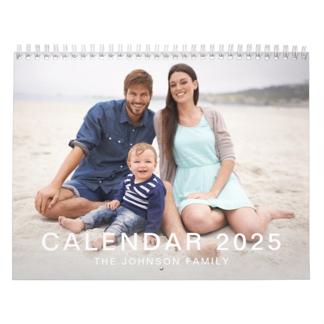 Modernes Foto für minimale Familienfotos Kalender (Titelbild)