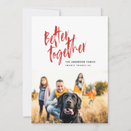 Modernes Foto für minimale Skriptreisen Feiertagskarte