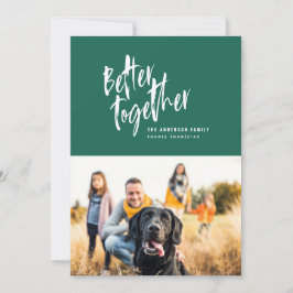 Modernes Foto für minimale Skriptreisen Feiertagskarte