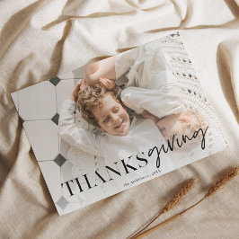 Modernes Foto für Minimalistischen Erntedank Postkarte