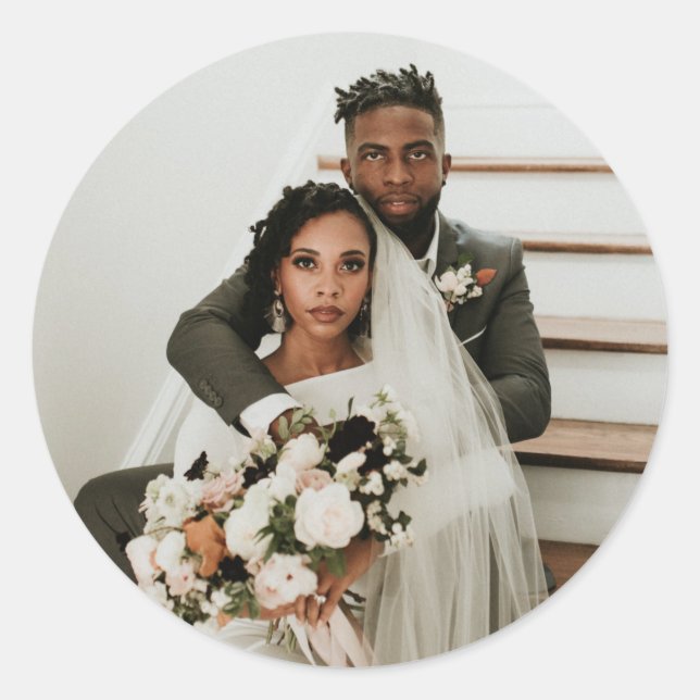 Modernes Foto für Pastellbäder Runder Aufkleber (Vorderseite)