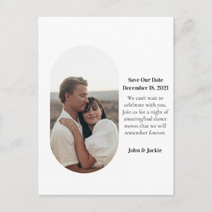 Modernes Foto für Quark Pill Save the Date MCM Sti Postkarte