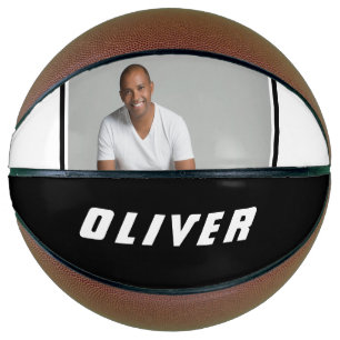 Modernes Foto für Schwarzweiß-Individuelle Name Basketball
