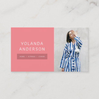Modernes Foto für Stylist- Visitenkarte