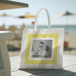 Modernes Foto Gelb Einfach Liebliches Geschenk Tragetasche<br><div class="desc">Modernes Foto Gelb Einfach Liebliches Geschenk</div>