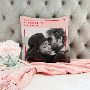 Modernes Foto Geschenk von Rot und Rosa Kissen