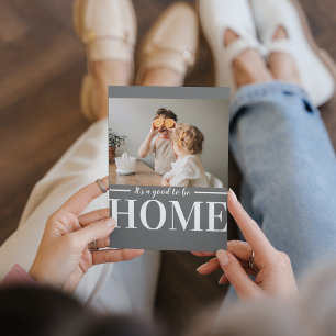 Modernes Foto grau Es ist gut, Zuhause-Quote Gesch Magnetkarte