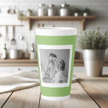 Modernes Foto Green Simple Loft Milchtasse<br><div class="desc">Modernes Foto Green Simple Loft</div>