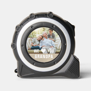 Modernes Foto Großvater Drehbuch Herz Maßband