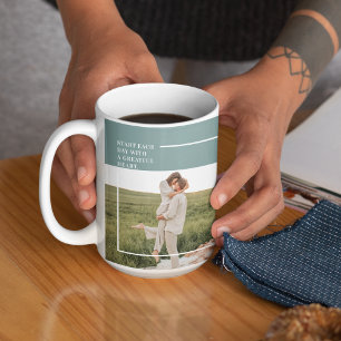 Modernes Foto Grüne Familie Liebliches Geschenk Kaffeetasse