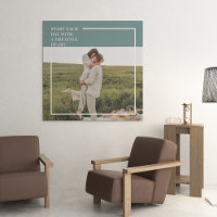 Modernes Foto Grüne Familie Liebliches Geschenk