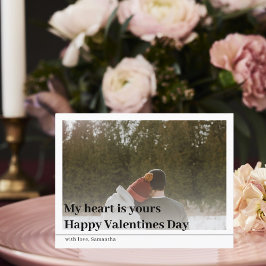 Modernes Foto | Happy Valentines Postcard Postkarte
