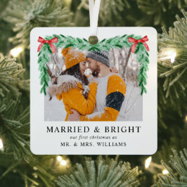 Modernes Foto Heiratsheim & Bright Christmas Neu v Ornament Aus Metall