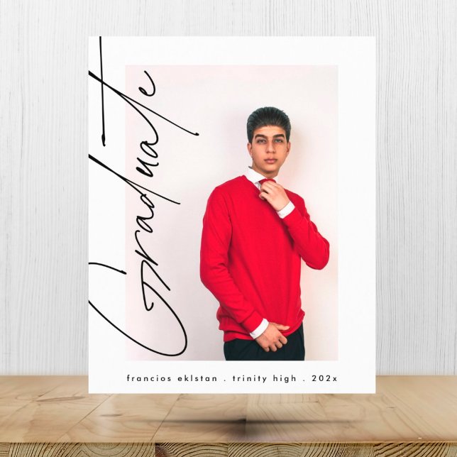 Modernes Foto High School Billig Abschluss Sheet (Von Creator hochgeladen)