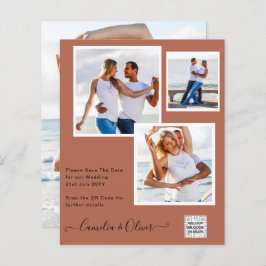 Modernes FOTO Hochzeit Einladung QR CODE UAWG Cinn