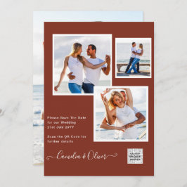 Modernes FOTO Hochzeit Einladung QR CODE UAWG Cinn