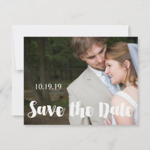 Modernes Foto Hochzeit rettet das Datum Save The Date