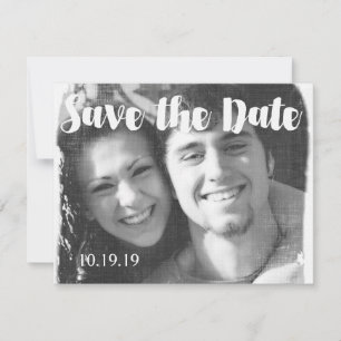 Modernes Foto Hochzeit rettet das Datum Save The Date