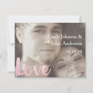 Modernes Foto Hochzeit rettet das Datum Save The Date