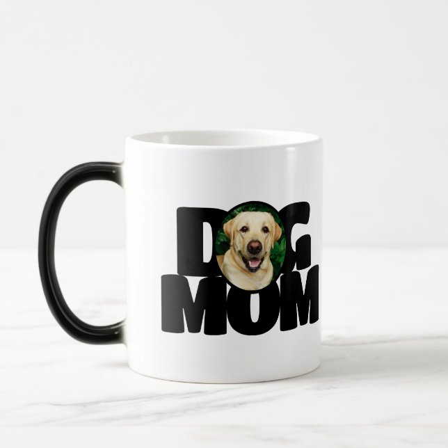 Modernes Foto Hund Mama Einfach Verwandlungstasse (Links)