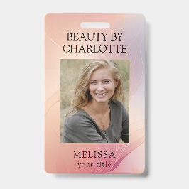 Modernes Foto-ID-Abzeichen für Mitarbeiter Ausweis