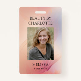 Modernes Foto-ID-Abzeichen für Mitarbeiter Ausweis