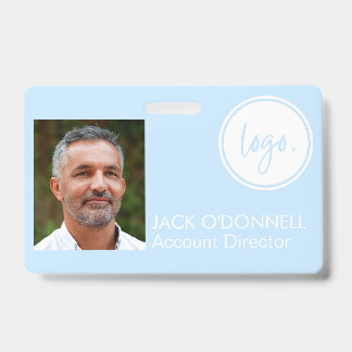 MODERNES FOTO IDENTIFICATION Business LOGO BLUE Ausweis