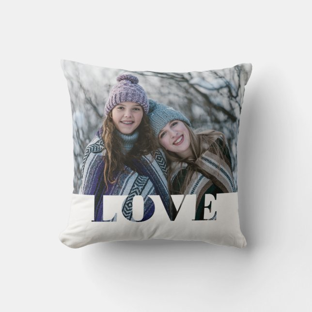 Modernes Foto-Kopfkissen der Liebe Kissen (Vorderseite)