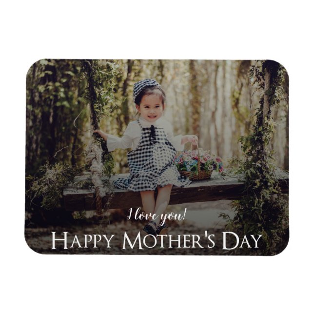 Modernes Foto Magnet der Mutter (Horizontal)