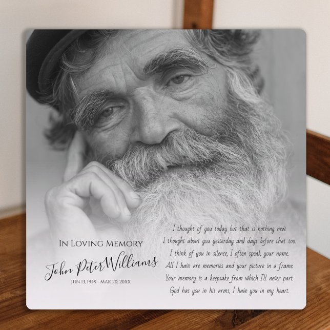 Modernes Foto-Memorial Fotoplatte (Von Creator hochgeladen)