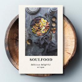 Modernes Foto Minimal Beige Visitenkarte