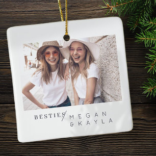 Modernes Foto Minimalistisch Best Friends BESTE FR Keramikornament