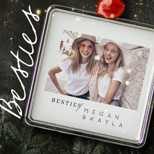 Modernes Foto Minimalistisch Best Friends BESTE FR Ornament Aus Metall
