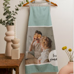 Modernes Foto Minze Liebliches Grandma Geschenk Schürze<br><div class="desc">Modernes Foto Minze Liebliches Grandma Geschenk</div>