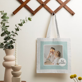 Modernes Foto Minze Liebliches Grandma Geschenk Tragetasche
