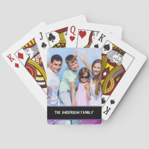 Modernes Foto mit 1 Familie individuell anpassbar Spielkarten