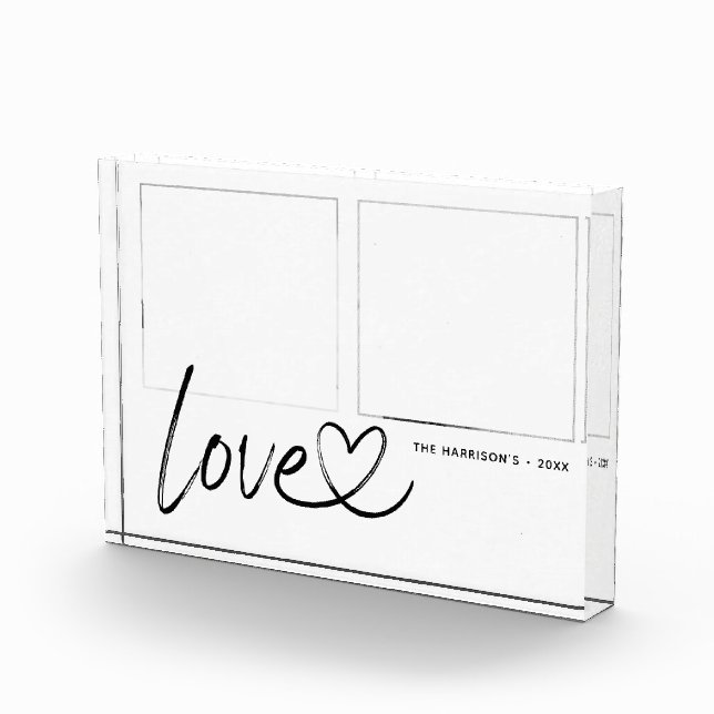 Modernes Foto mit 2 Fotos Liebe (Rechts)