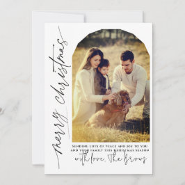 Modernes Foto mit Arch Feiertagskarte