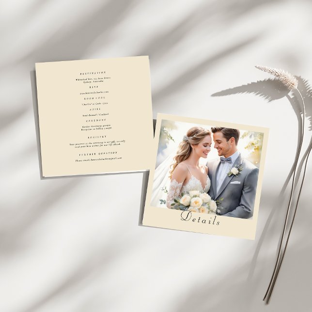 Modernes Foto mit benutzerdefinierter Qr-Codierung Begleitkarte (Von Creator hochgeladen)