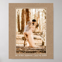 Modernes Foto mit einfacher Kraft-Art-Hochzeit