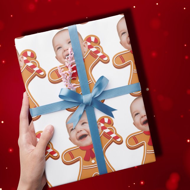 Modernes Foto mit individueller Oberfläche Gingerb Geschenkpapier (Von Creator hochgeladen)