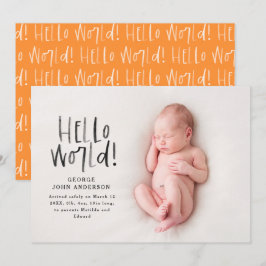 Modernes Foto mit minimalem Chic-Orangentypografie Ankündigung