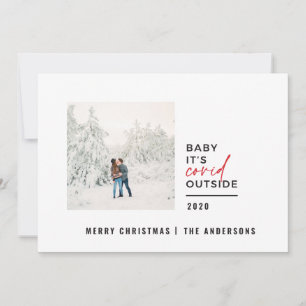 Modernes Foto mit minimaler Typografie Feiertagskarte