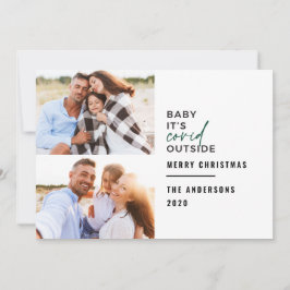 Modernes Foto mit minimaler Typografie Feiertagskarte