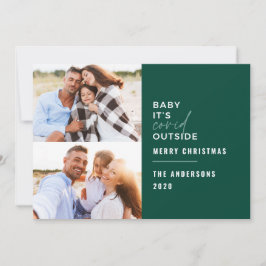 Modernes Foto mit minimaler Typografie Feiertagskarte