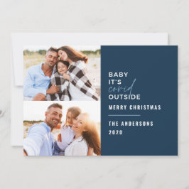 Modernes Foto mit minimaler Typografie Feiertagskarte