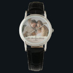 Modernes Foto mit Personalisiertem Namen Armbanduhr<br><div class="desc">Modernes Foto mit Personalisiertem Namen</div>